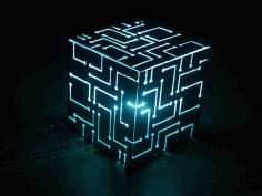 Alien Cube Lamp CDR File