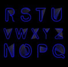 Alphabet Background Black Blue Font Style CDR and Ai Vector File