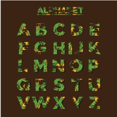 Alphabet Icons Colorful Capital Letter Design Ai Vector File