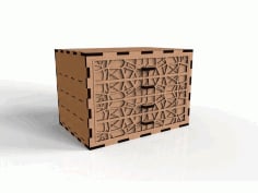 Amazing wooden Box Laser Cut DXF File