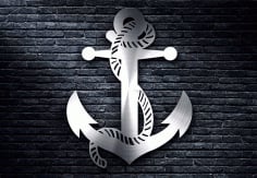 Anchor Template Laser Cut Free DXF File