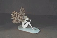 Angel Fairy On Stand Decoration Laser Cut DXF File
