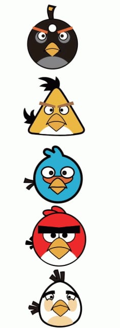Angry Birds Logo and Characters