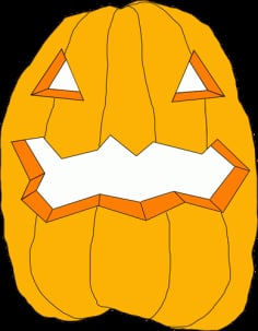 Anonymous Pumpkin Free Vector SVG File