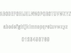 Army stencil font Free DXF Vectors File