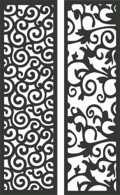 Asian Grill Screen Panel Laser Cut DXF File