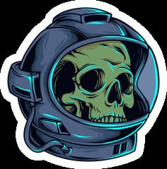 Astro Gangster Skull SVG File