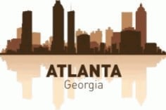 Atlanta Skyline CDR Vectors File