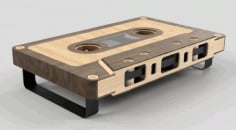 Audio Cassette Coffee Table CNC Plan Laser Cut Free CDR File