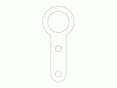 Ball Joint Clevis Free DXF Vectors File