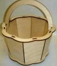 Basket Cut Wood Woodworking CNC DXF File