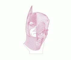 Batman Joker Free DXF Vectors File