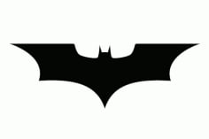 Batman Logo the Dark Knight Laser Cut DXF File