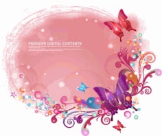 Beautiful Butterfly Sample Free Vector