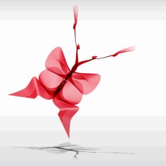 Beautiful Ribbon Butterfly Free Vector