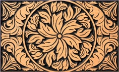 Beautiful Wooden Stamp DXF File