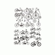 Bicycles Stickers CDR File