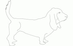 Big Dog Line Art DXF File