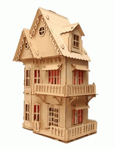 Big Wooden Doll House CDR File
