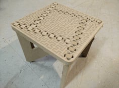 Binary Tree Foot Stool Laser Cut CNC Router Plans CNC Laser Cut Free CDR File