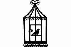 Bird Cage 2 Free Dxf For Cnc DXF Vectors File