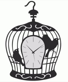 Bird Cage Clock CDR File