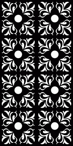 Black And White Vinyl Seamless Panel Laser Cut CDR File