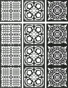 Bloom Decorative Metal Panels for Gardens Panel DXF File