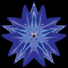 Blue Epic Star Snowflake Vector SVG File