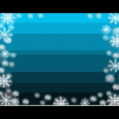 Blue Ice Snowflake Vector SVG File