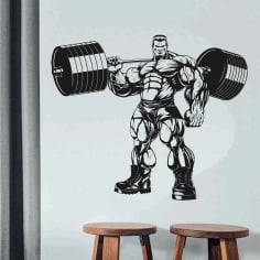 Body Builder Unique Wall Art Ideas CDR Vectors File