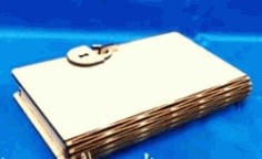 Book Shaped Jewelry Box for Laser Cut CNC CDR File