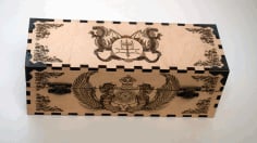 Box with Dragon Image Laser Cut CDR File