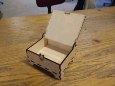 Box with Lid Laser Cut 3D Puzzle CDR File
