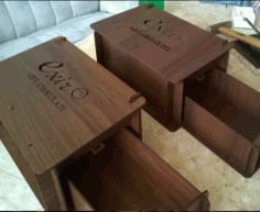 Brown Wooden Storage Box CDR File