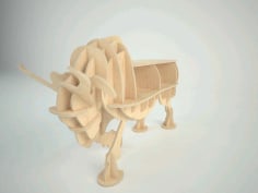 Bull New 3d Puzzle Free Download Vector CDR File