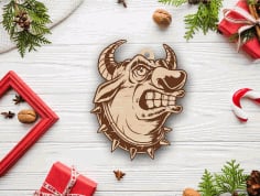 Bull New Year Christmas Toy DXF File