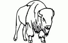 Bull Standing Free DXF Vectors File