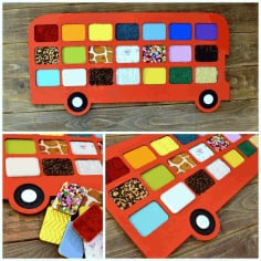 Bus Tactile Game Touch And Match Game CDR File