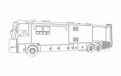 Bus Vehicle Sketch DXF File