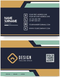 Business Card Design Free Vector