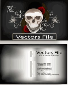 Business Card for Tattoo Design Vector File