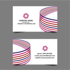 Business Card Template in Free Vector