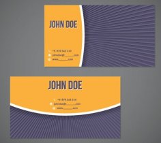 Business Card Template Design Free Vector
