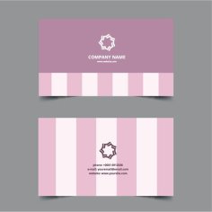 Business Card Template Elegant Design Free Vector