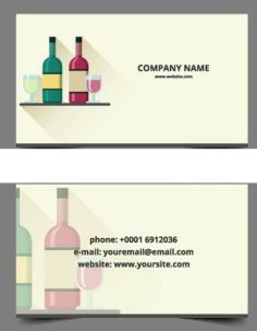 Business Card Template for Restaurants Free Vector