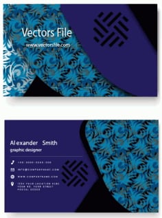 Business Card Templates Elegant 3D Layers Sketch Vector File