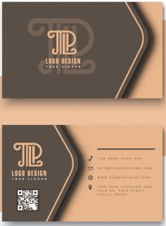 Business Card Templates Luxury Classic Text Logotype Free Vector