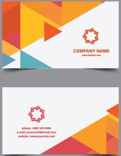 Business Card Theme Free Vector