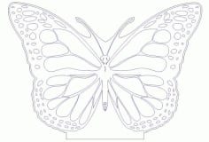 Butterfly 3D Led Illusion Free Vector CDR File